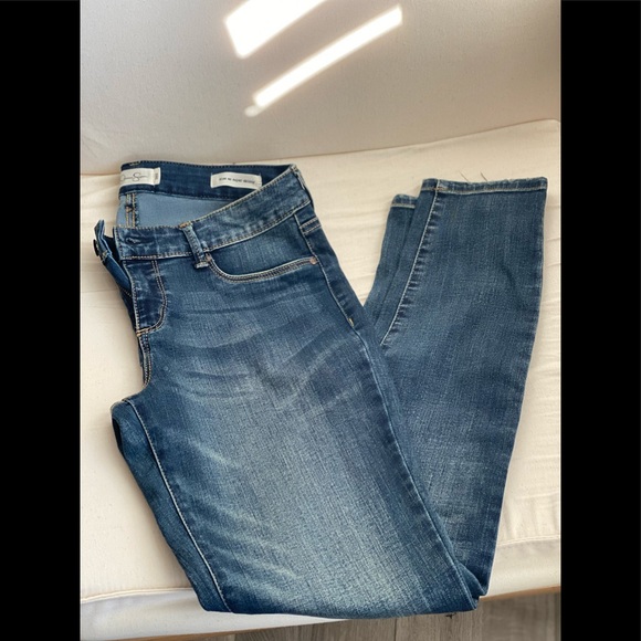 Jessica Simpson Kiss Me Mid-Rise Super-Skinny Jean - Picture 2 of 5